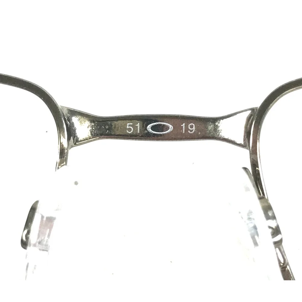 Oakley Eyeglasses Frames Kickstand 2.0 Olive Chrome Silver Rectangle 51-19-131